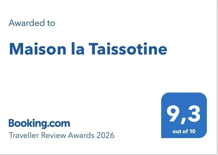 Holiday home Maison La Taissotine *